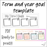 Term and year goal setting template - thumbnail 1 of 4