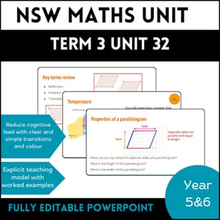 NSW Mathematics Stage 3 I Year B I Year 6 I Term 3 I Unit 32 - image 1 of 1