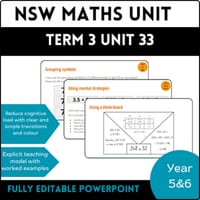 NSW Mathematics Stage 3 I Year B I Year 6 I Term 3 I Unit 33