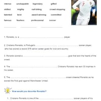 Year 4 English Noun Groups - Cristiano Ronaldo - thumbnail 1 of 1