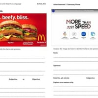 Year 6 | Objective & Subjective Language in Advertising - thumbnail 1 of 1
