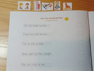 F- 2 'One, Two, Buckle My Shoe' Reading & Writing Pack - image 3 of 4