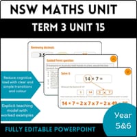 NSW Maths Stage 3 I Year A I Year 5 I Term 3 I Unit 15