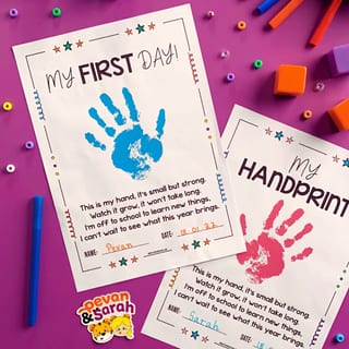 Handprint Poem | First Day of School Activity | Special Memory Keepsake - image 2 of 2