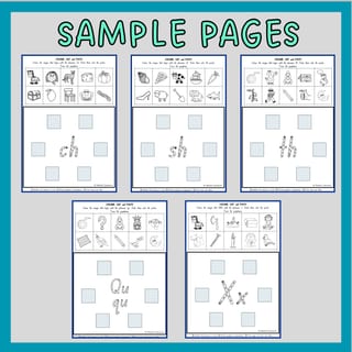 Phonemic Awareness and Phonics Beginning Sound Worksheets: Picture Sort Activity in NSW Font - image 3 of 4