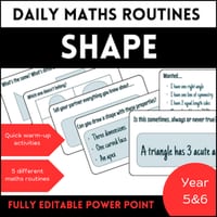 Daily maths routines - shape - thumbnail 1 of 1