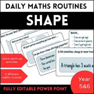 Daily maths routines - shape - image 1 of 1