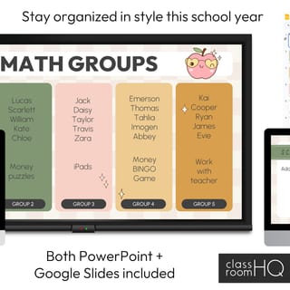 Daily Slides with Timers Editable PowerPoint plus Google Slides HAZY DAISY Decor - image 4 of 5