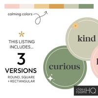 Calm Retro Theme Editable Affirmation Station HAZY DAISY Classroom Decor - thumbnail 2 of 4