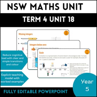 NSW Maths Stage 3 I Year A I Year 5 I Term 4 I Unit 18 - image 1 of 1