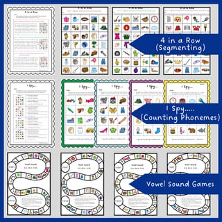 Phonemic Awareness Activities - Blending & Segmenting Words with 4 Phonemes - CCVC CVCC Games - image 3 of 4