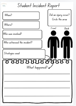 Student Incident Report Template - image 2 of 2