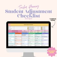 Student Adjustment Checklist