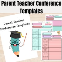 Parent-Teacher Conference Templates-Easy to Use Forms - thumbnail 1 of 4