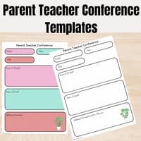 Parent-Teacher Conference Templates-Easy to Use Forms - thumbnail 2 of 4