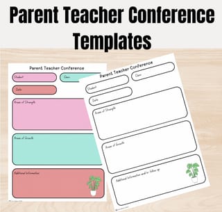Parent-Teacher Conference Templates-Easy to Use Forms - image 2 of 4