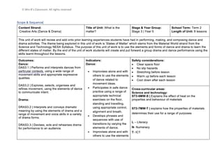 Drama and Music Unit Plan (KLA Sciences | States of Matter) - image 1 of 3