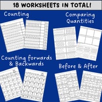 Teen Numbers Worksheets & Assessment: Counting, Comparing & Ordering Numbers 11-20 in NSW Font - thumbnail 2 of 4