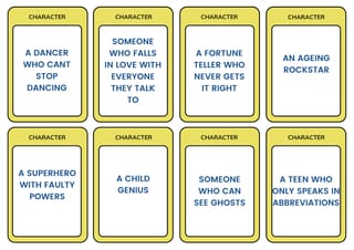 Drama Improv Cards - with categories to help any Drama game! - image 1 of 4