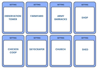 Drama Improv Cards - with categories to help any Drama game! - image 2 of 4