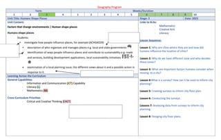 Teacher Handbook Unit Plan HSIE Geography Humans Shape Places Stage 3 - image 1 of 1