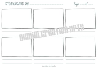 Storyboard Template: For Drama or Media Arts - image 1 of 2