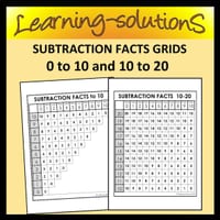 SUBTRACTION FACTS - 2 Posters - 0 to 10 & 10 to 20 - thumbnail 1 of 1
