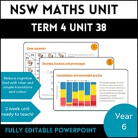 NSW Maths Stage 3 I Year B I Year 6 I Term 4 I Unit 38