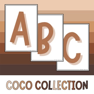 Coco Collection - A-Z Header Caramel - image 1 of 1
