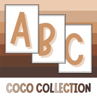 Coco Collection - A-Z Header Tan - thumbnail 1 of 1
