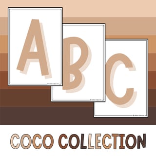 Coco Collection - A-Z Header Sand - image 1 of 1