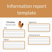 Chicken Information Report Template - thumbnail 1 of 1