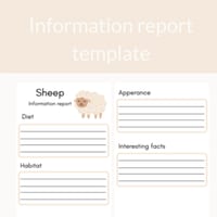 Sheep Information Report Template - thumbnail 1 of 1
