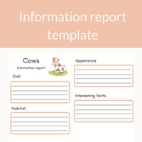 Cow Information Report Template - thumbnail 1 of 1