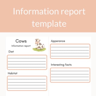 Farm Animal Bundle: Information Report Templates - image 1 of 1