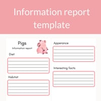Pig Information Report Template - thumbnail 1 of 1