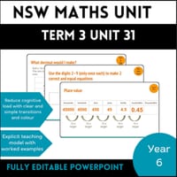 NSW Maths Stage 3 I Year B I Year 6 I Term 3 I Unit 31
