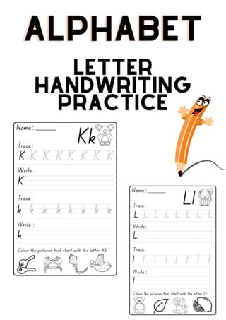 Alphabet / Letter Tracing Handwriting Booklet - NSW Foundation Font - image 1 of 3
