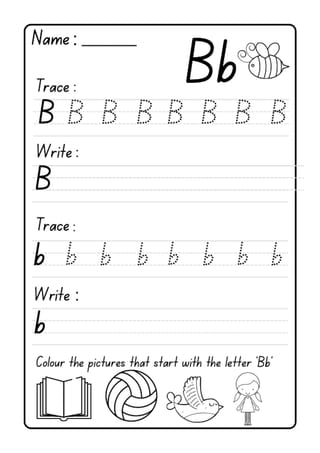 Alphabet / Letter Tracing Handwriting Booklet - NSW Foundation Font - image 3 of 3