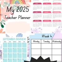 2025 Weekly Teacher Planner - thumbnail 1 of 7