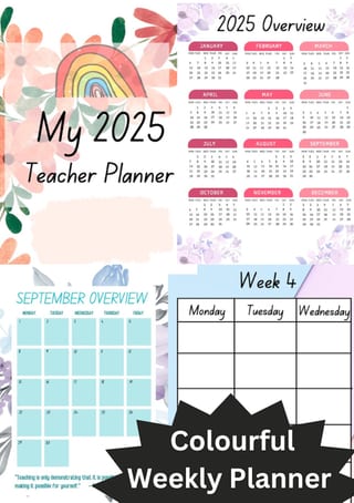 2025 Weekly Teacher Planner - image 1 of 7