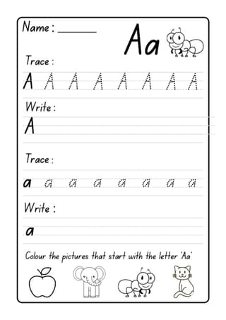 Alphabet Letter & Number Tracing Handwriting Booklet - image 2 of 6