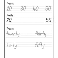 Alphabet Letter & Number Tracing Handwriting Booklet - thumbnail 6 of 6
