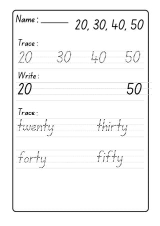 Alphabet Letter & Number Tracing Handwriting Booklet - image 6 of 6