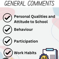 Report Card General Comments Collection