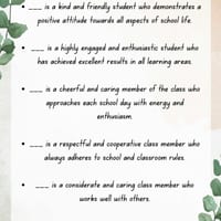 Report Card General Comments Collection - thumbnail 2 of 5