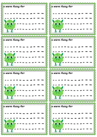 Warm Fuzzies - Perfect End of Year Activity - image 2 of 3
