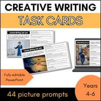 Creative Writing Prompts - task cards with pictures - thumbnail 1 of 5
