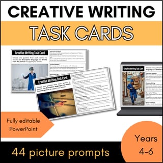 Creative Writing Prompts - task cards with pictures - image 1 of 5