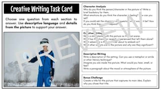 Creative Writing Prompts - task cards with pictures - image 3 of 5